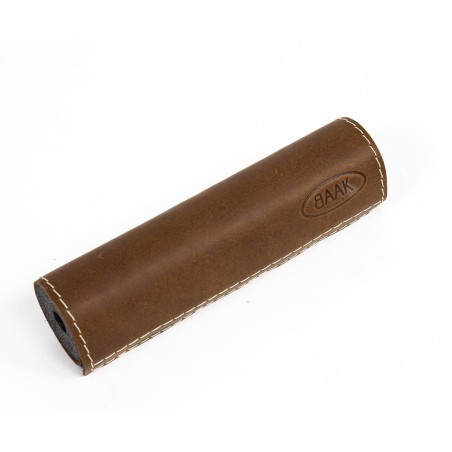 Leder-Lenkerpolster (schwarz, braun, gold, rot) für Motorrad