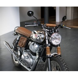 Mousse per manubrio in pelle (nero, marrone, oro, rosso) per motociclette 2