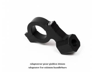 Adaptateur de rétroviseur pour guidon ø22mm