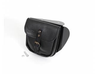 Side leather saddlebag for...