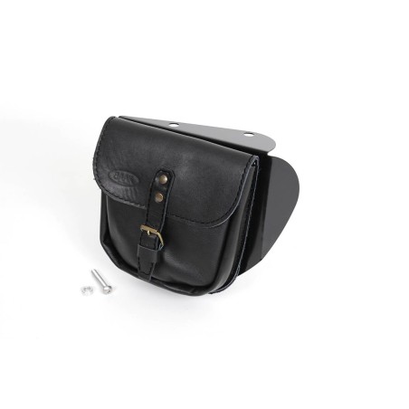 Seitendeckel mit Ledertasche aus vollnarbigem Leder für Triumph (bis 2016)