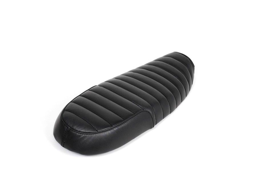 Black leather saddle for Triumph T120 / T100