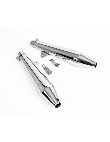Silencieux inox pour Royal Enfield 650 Interceptor et continental GT
