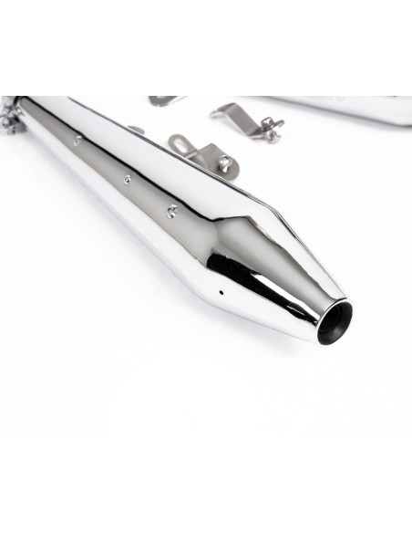 Silencieux inox pour Royal Enfield 650 Interceptor et continental GT