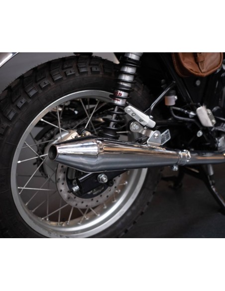 Silencieux inox pour Royal Enfield 650 Interceptor et continental GT
