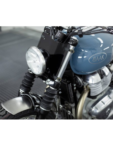 Black front fender bracket for Royal Enfield Interceptor / Continental GT