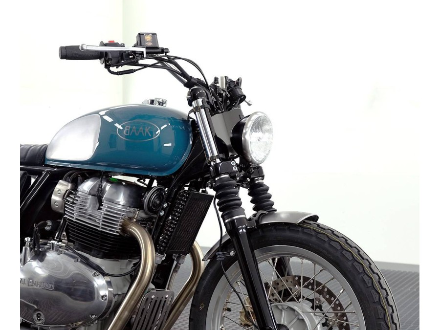 Supporto per parafango anteriore nero per Royal Enfield Interceptor / Continental GT