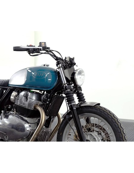 Support de garde-boue avant noir pour Royal Enfield Interceptor / Continental GT