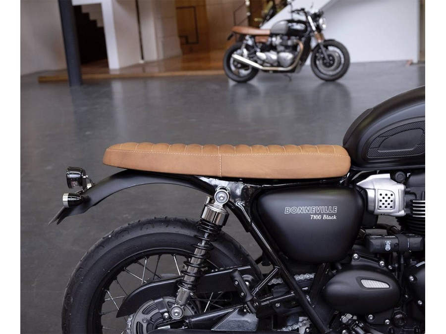 Sitzbank flach aus Leder für Triumph (ab 2016)