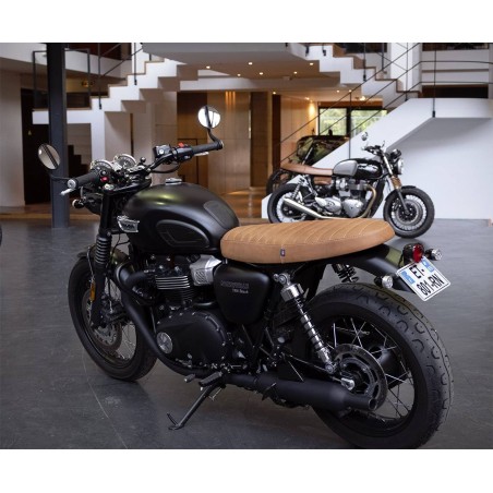 Sitzbank flach aus Leder für Triumph (ab 2016)