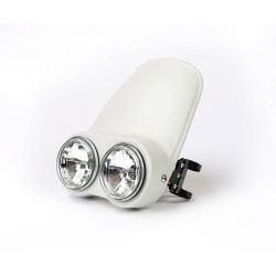 Piastra faro Trail a doppia ottica per moto in fibra - BAAK