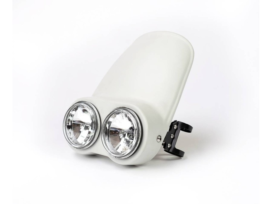Placa Trail para faro de doble óptica para moto en fibra - BAAK