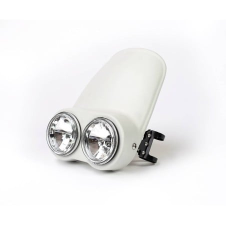 Piastra faro Trail a doppia ottica per moto in fibra - BAAK