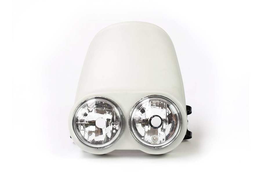 Trail headlight plate for dual optics motorcycle in fiberglass - BAAK
