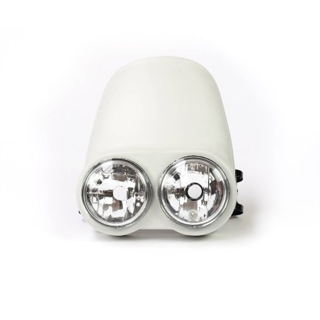 Double optics headlight plate for motorcycles - BAAK