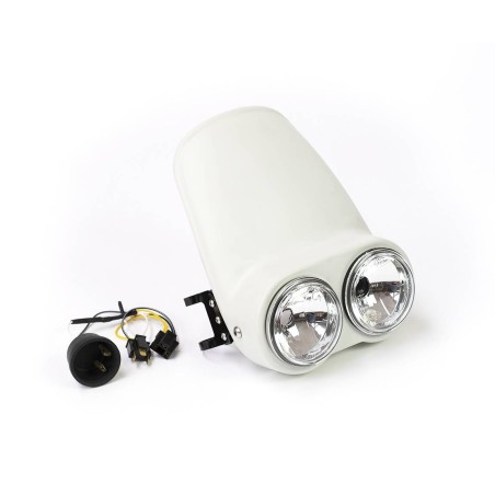 Placa de senderos insignia óptica doble para motocicleta de fibra - Baak