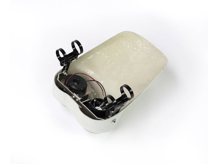 Trail headlight plate for dual optics motorcycle in fiberglass - BAAK