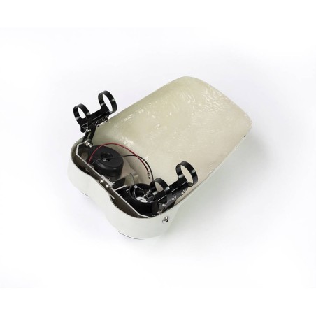 Placa Trail para faro de doble óptica para moto en fibra - BAAK