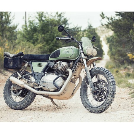 Scheinwerfer-Tafel mit doppelten Leuchten für Motorrad aus Faser - BAAK
