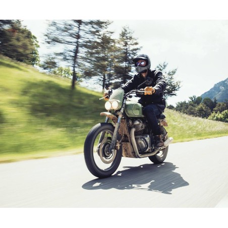 Scheinwerfer-Tafel mit doppelten Leuchten für Motorrad aus Faser - BAAK