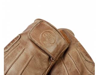 Gants Moto Homologués CE Hero Cuir Blanc Camel - Age of Glory