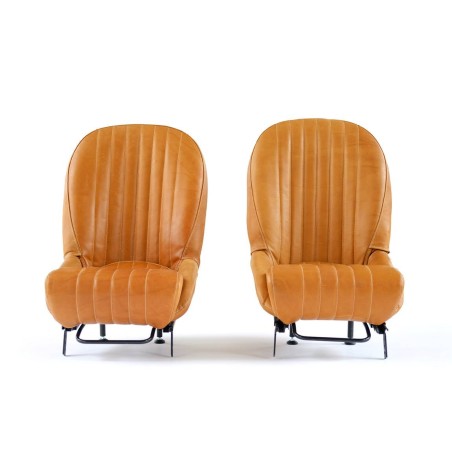 Sièges avant classiques en cuir pour Austin Mini (1967-2000)