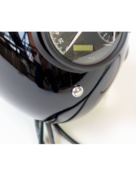 BAAK | Scheinwerfer Classic mit großem integrierten Daytona-Tachometer für RE 650