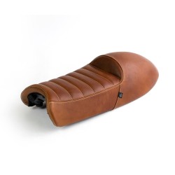 Sella in cuoio Racer per Moto Guzzi V7