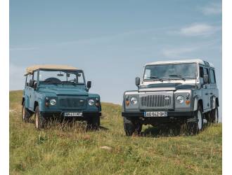 Calandre land rover defender classique vintage