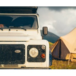 Cornici ornamentali dei fari per Land Rover Defender 2
