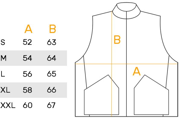 Size guide BAAK jacket