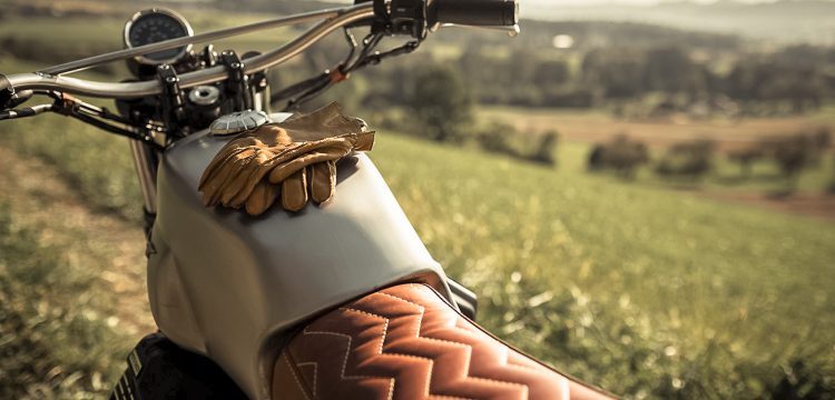 Brown leather seat Moto Guzzi V7