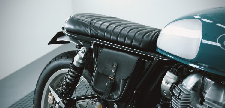 Selle en cuir noir pour Interceptor 650