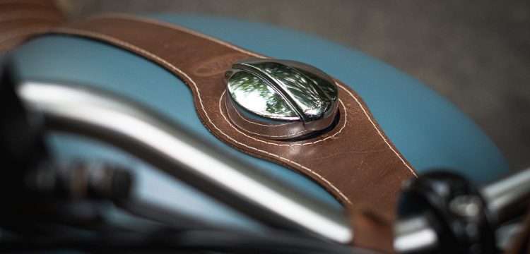 Sangle réservoir cuir Interceptor