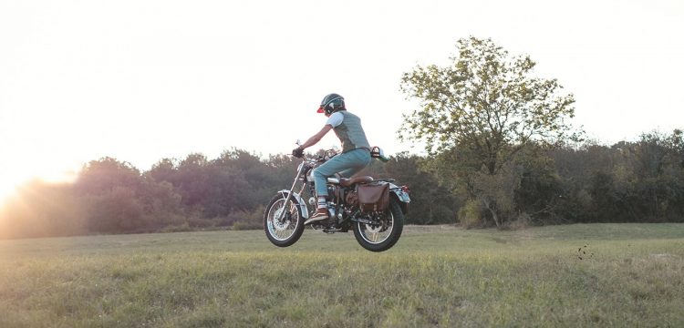 Royal Enfield jump