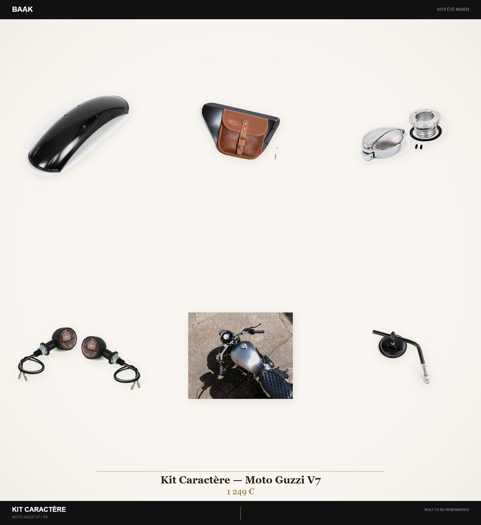 Kit Caractère Moto Guzzi V7 — BAAK Été Indien 2026