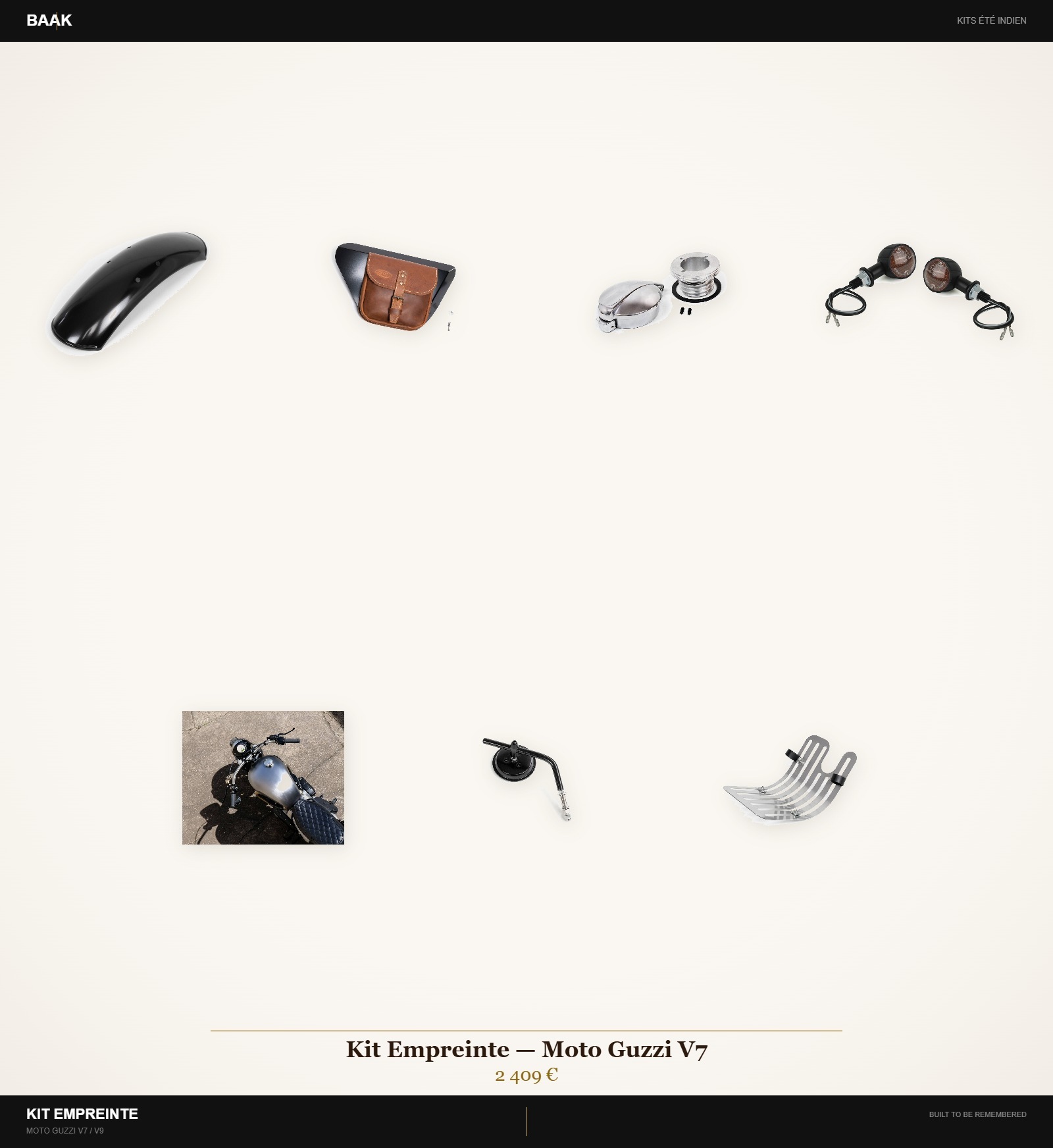 Kit Empreinte Moto Guzzi V7 — BAAK Été Indien 2026