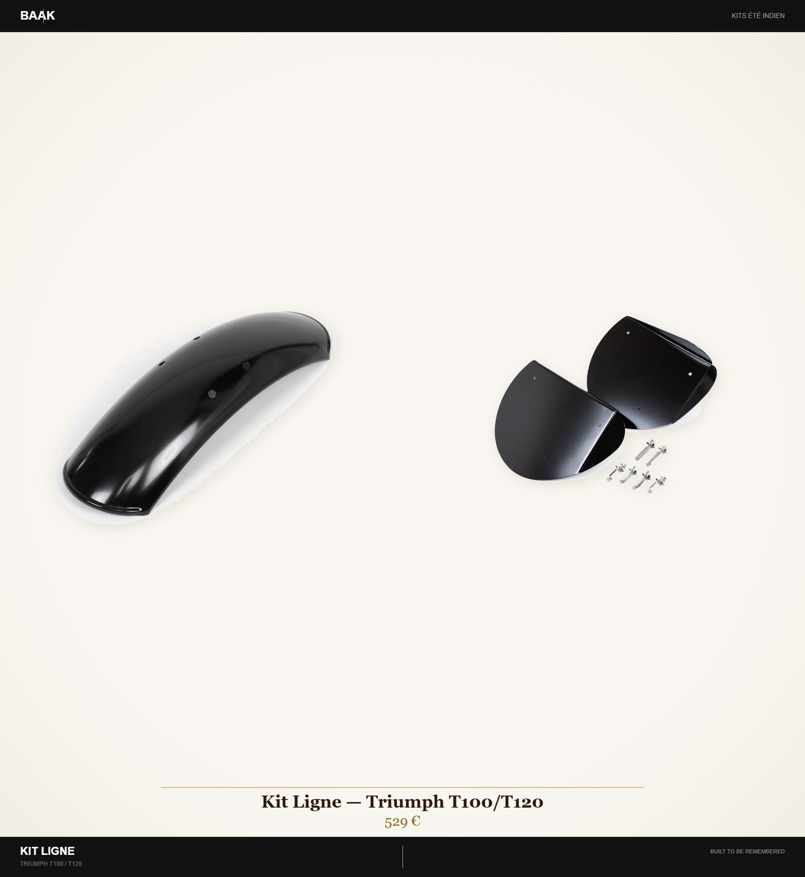 Kit Ligne Triumph T100 T120 — BAAK Été Indien 2026
